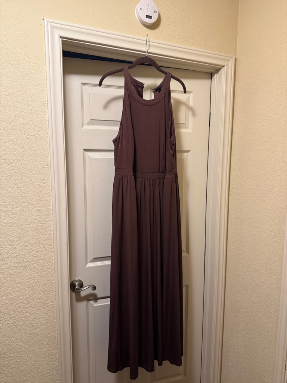 Sleeveless Brown Maxi Dress - Women's Elegant Summer Dress